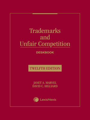 cover image of Trademarks and Unfair Competition Deskbook
